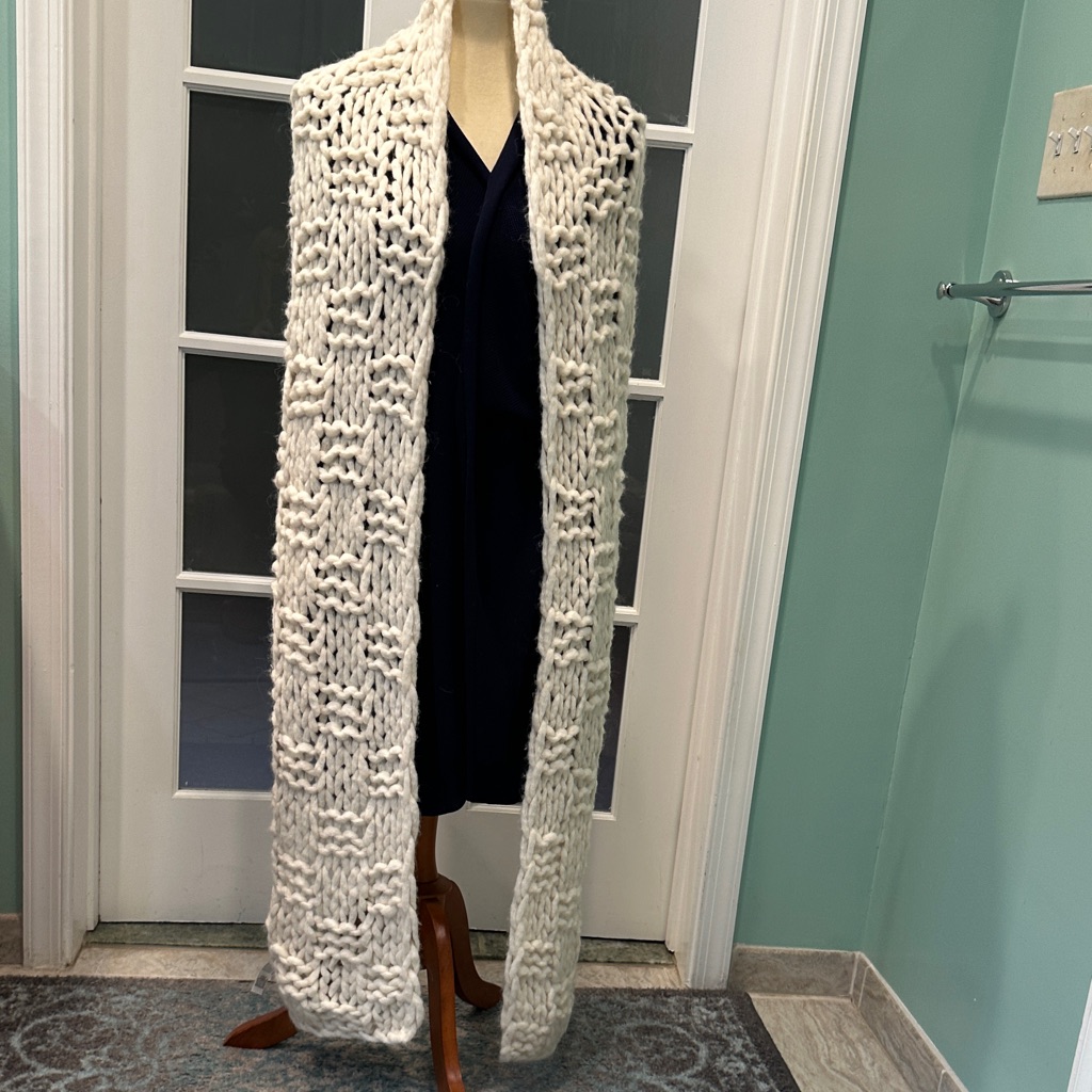 Eileen Fisher Chunky Alpaca Knit Scarf